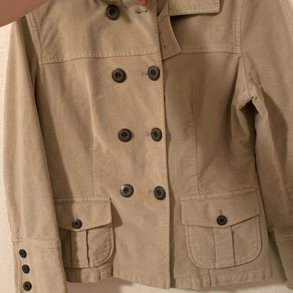 Talbots tan button jacket - Picture 4 of 6